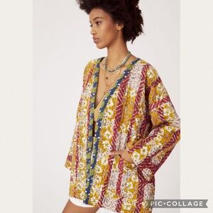 Anthropologie Pilcro Patterned Kimono Jacket (Price Firm)